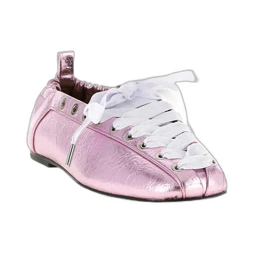 Lace-Up Ballerinas