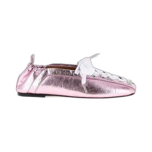 Lace-Up Ballerinas
