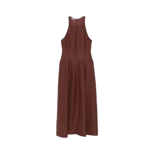 Sleeveless Panelled Midi Dress