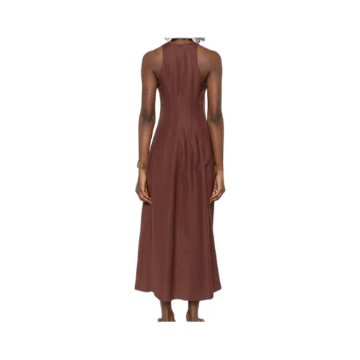 Sleeveless Panelled Midi Dress