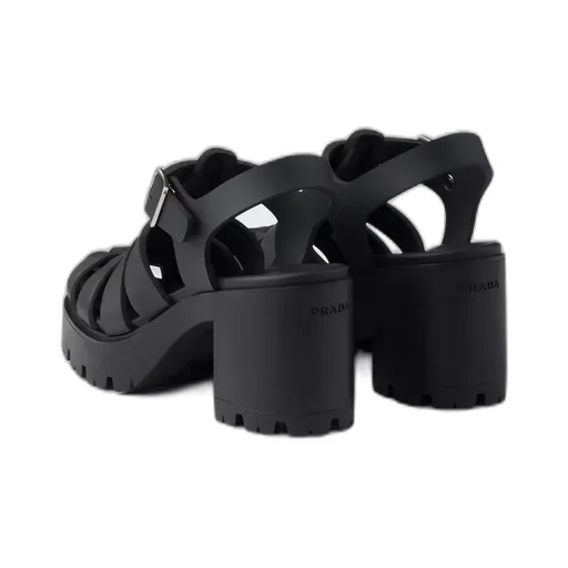 Rubber Platform Sandals
