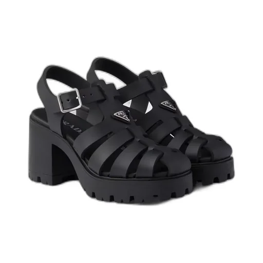 Rubber Platform Sandals