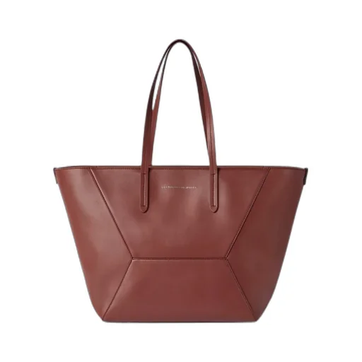 Monili-Detail Leather Tote Bag