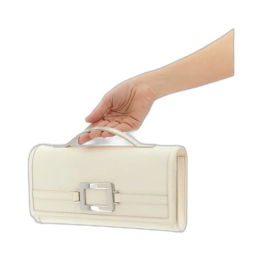 Roger Vivier Logo-Engraved Clutch Bag