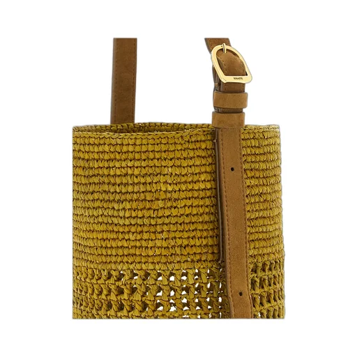 Khaite Billie Woven Small Bucket Bag