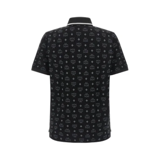 Mcm All-Over Logo Printed Polo Shirt