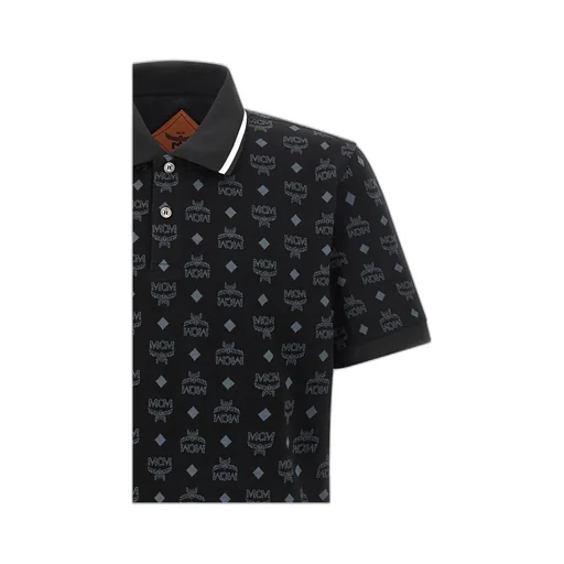 Mcm All-Over Logo Printed Polo Shirt