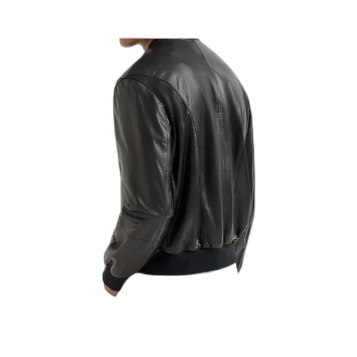 Zip-Fastening Leather Jacket