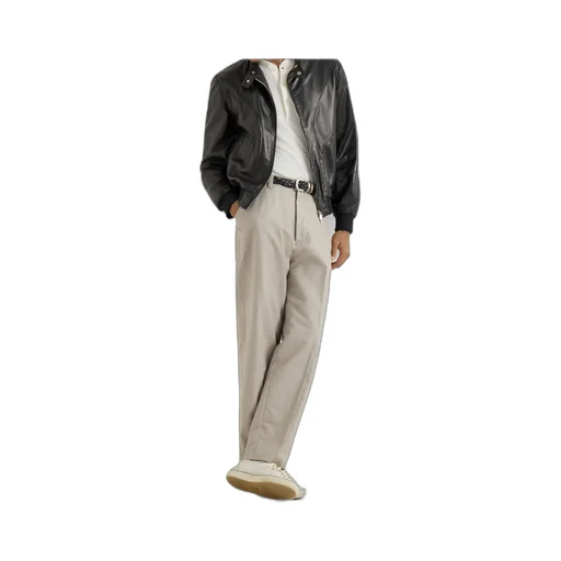 Zip-Fastening Leather Jacket