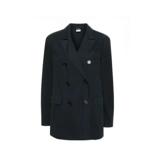 Double-Breasted Cotton Blazer