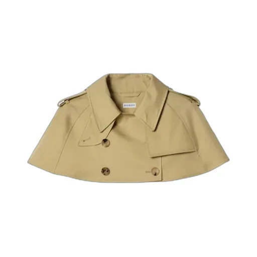 Gabardine Trench Capelet