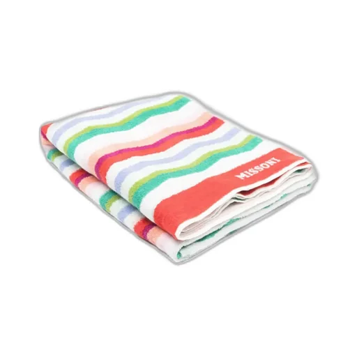 Striped-Pattern Beach Towel