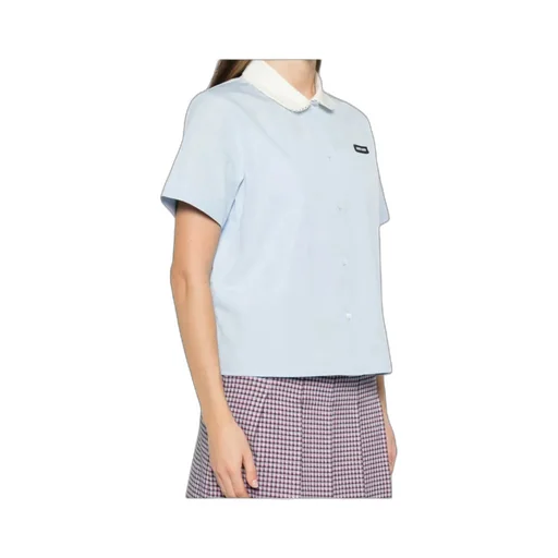 Miu Miu Short-Sleeved Button-Up Shirt