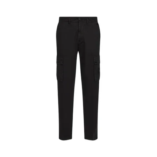 Stone Island Logo Patch Tapered Leg Trousers