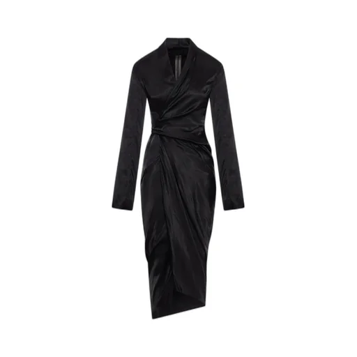 Rick Owens Wrap Satin Dress