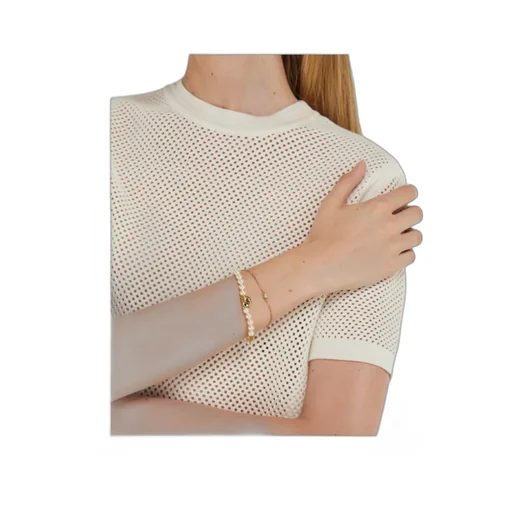 Double Strand Bracelet With Pearls