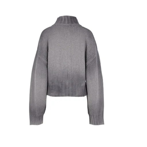 The Attico Zipped High Neck Cardigan