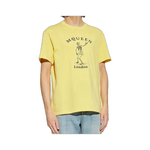 Alexander Mcqueen Skull Printed Crewneck T-Shirt