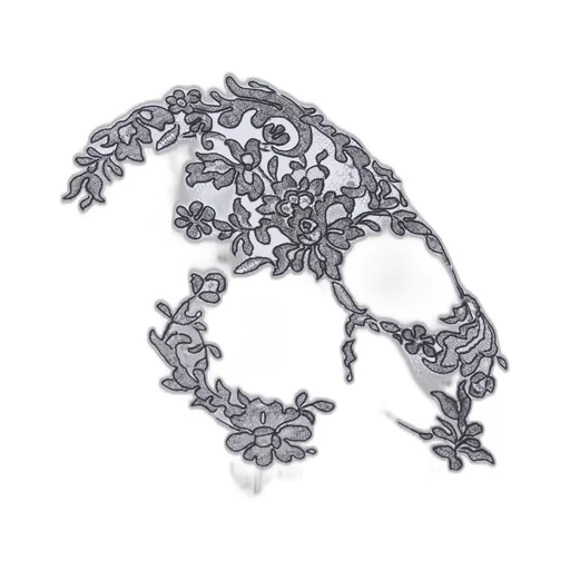 Alexander Mcqueen Lace Skull Crewneck T-Shirt