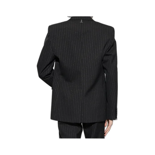 Alexander Mcqueen Single Breasted Lurex Thread Blazer