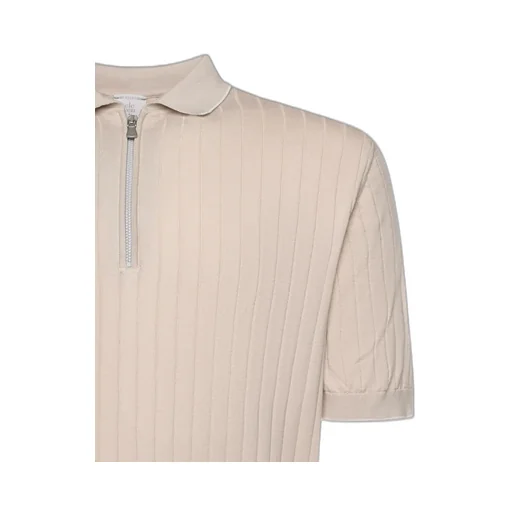 Eleventy Zip Polo Knitted Sweater