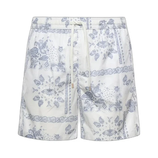 Eleventy Paisley Print Swim Shorts