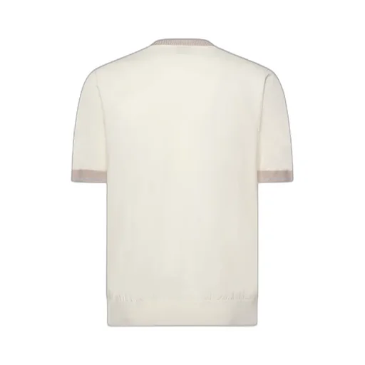 Eleventy Contrast Trim Crew Neck T-Shirt