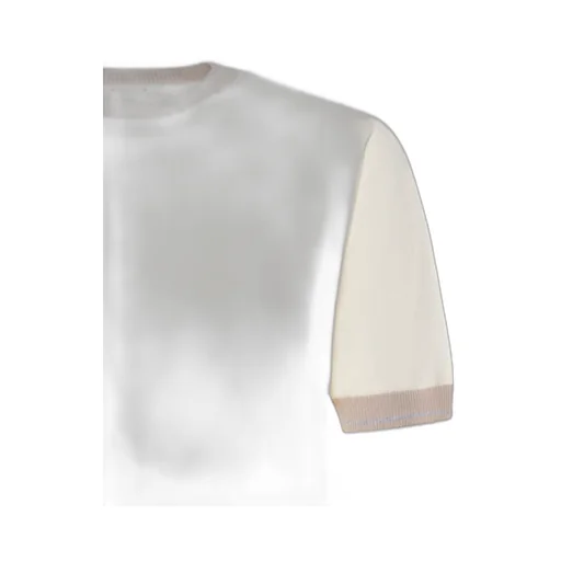 Eleventy Contrast Trim Crew Neck T-Shirt
