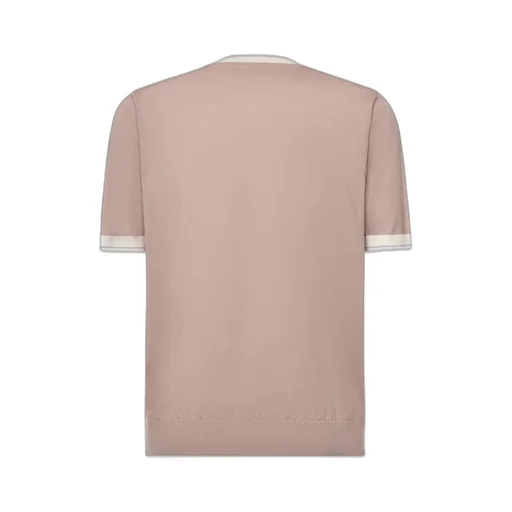 Eleventy Contrast Trim Crew Neck T-Shirt