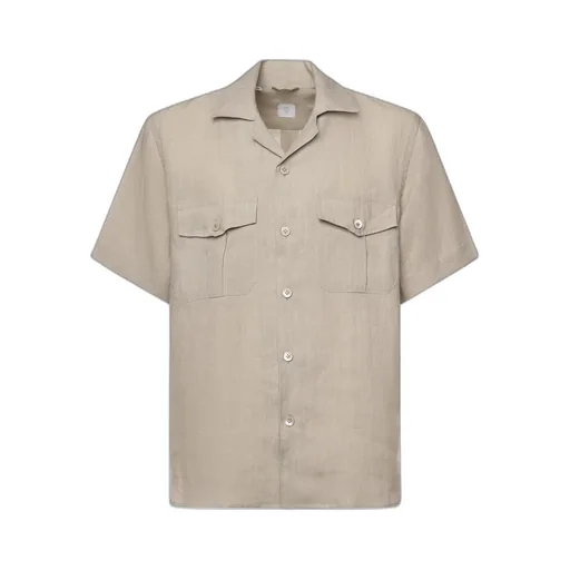 Eleventy Short-Sleeve Bowling Shirt