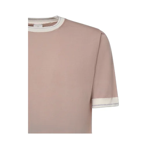 Eleventy Contrast Trim Crew Neck T-Shirt