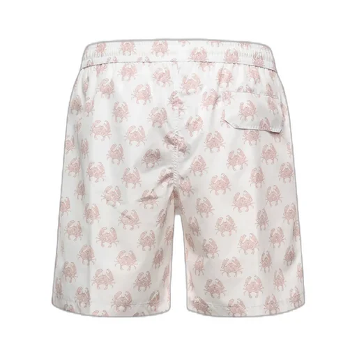 Eleventy Crab Print Drawstring Swimwear