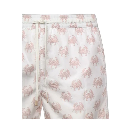 Eleventy Crab Print Drawstring Swimwear