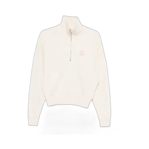 Isabel Marant ÉToile Half Zip Logo Sweater