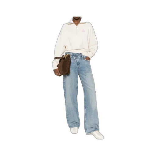 Isabel Marant ÉToile Half Zip Logo Sweater
