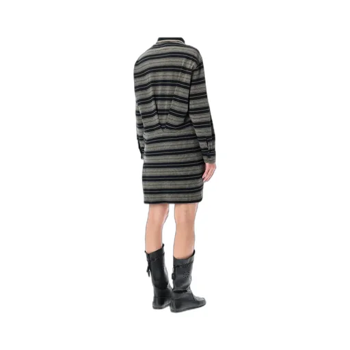 Isabel Marant ÉToile Isea Striped Polo Mini Dress