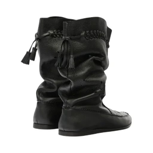 Isabel Marant Tassel Braided Perforated Detail Boots