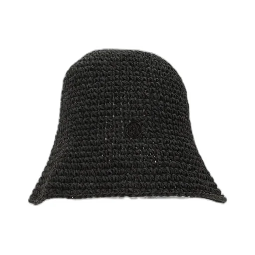 Maison Michel Logo Plaque Woven Bucket Hat