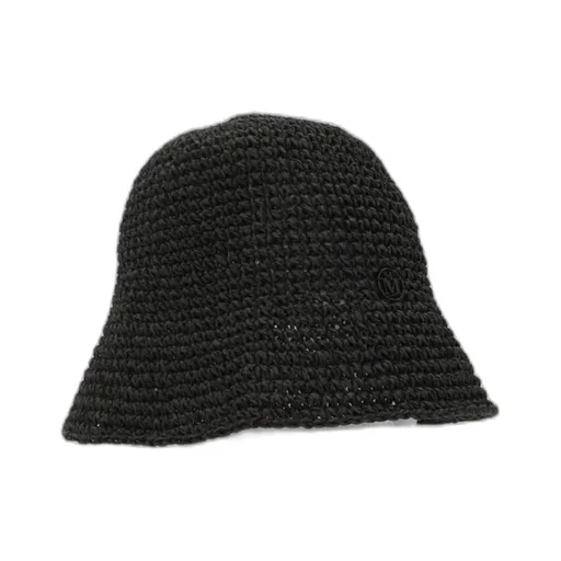 Maison Michel Logo Plaque Woven Bucket Hat