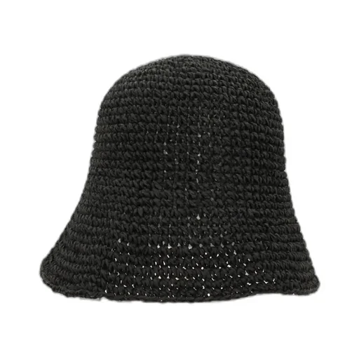 Maison Michel Logo Plaque Woven Bucket Hat