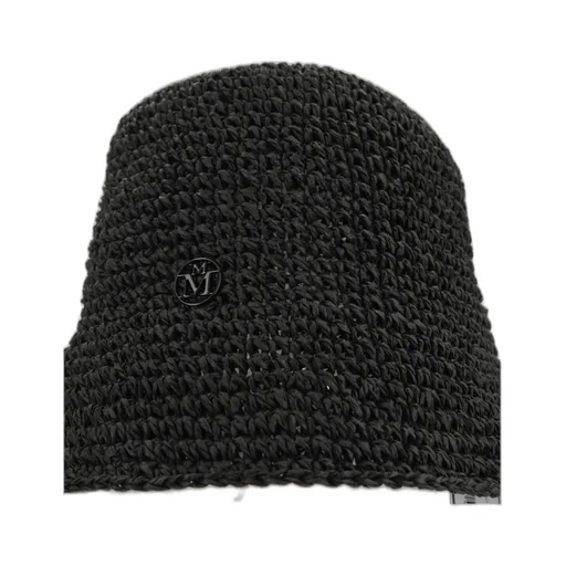 Maison Michel Logo Plaque Woven Bucket Hat