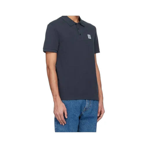Balmain Logo Embroidered Short-Sleeve Polo Shirt