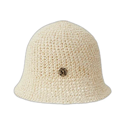 Maison Michel Logo Plaque Woven Bucket Hat