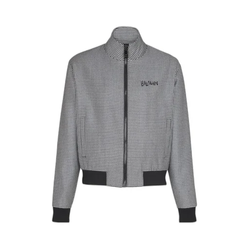 Houndstooth Wool Jacket