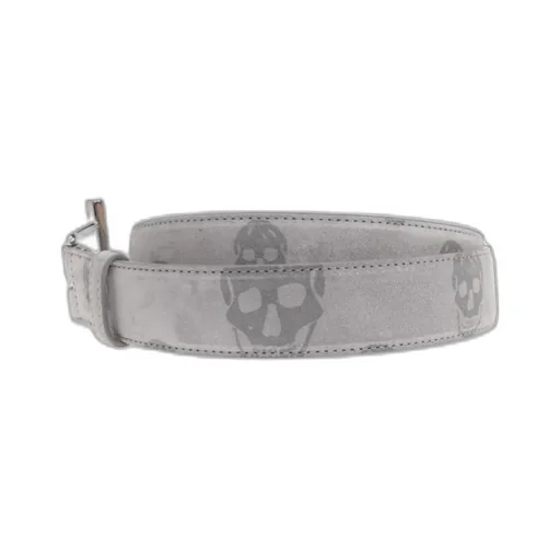 Alexander Mcqueen Skull Jacquard Buckle Belt
