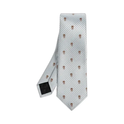 Alexander Mcqueen Skull-Jacquard Pointed-Tip Tie