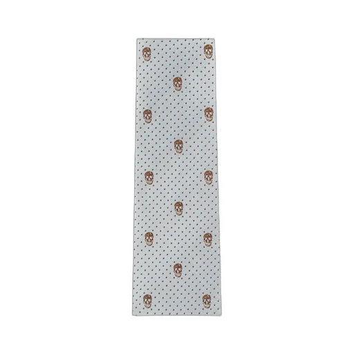 Alexander Mcqueen Skull-Jacquard Pointed-Tip Tie