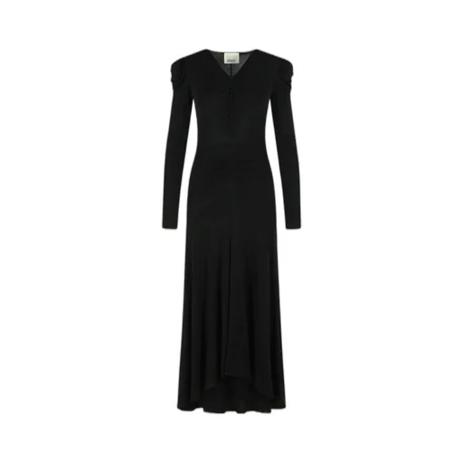 Isabel Marant Long Sleeve V-Neck Dress