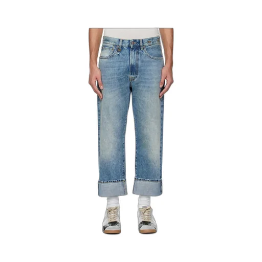 Rolled-Up Non-Stretch Jeans