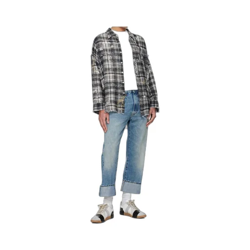 Rolled-Up Non-Stretch Jeans